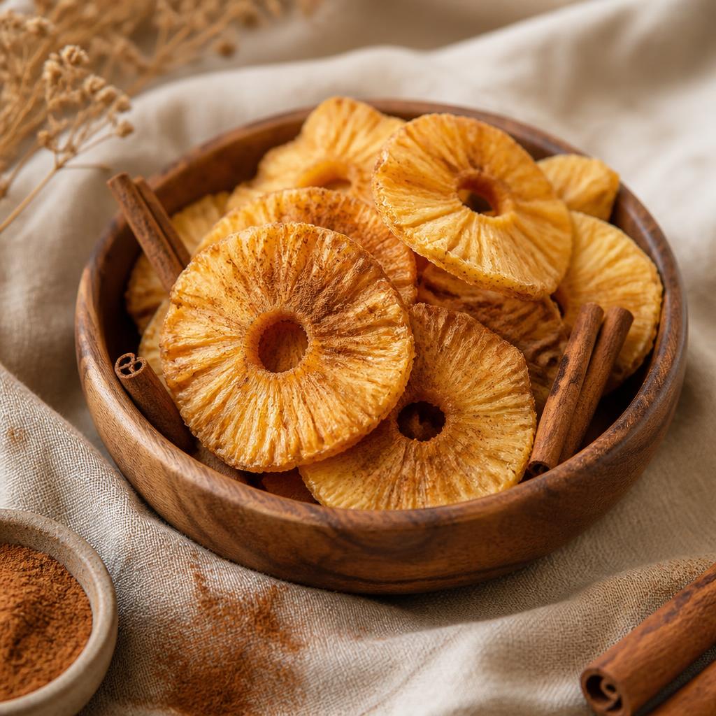 Dried Pineapple with Cinnamon